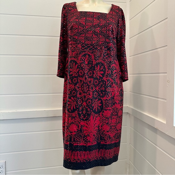 Rabbit Rabbit Rabbit Designs Red and Black pattern sequin - Picture 5 of 8